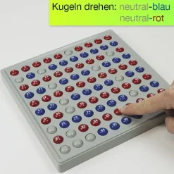 ABACO 100 mit Zahlen, rot-blau, Zähl- und Rechenrahmen