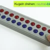 Abaco 20 ohne Zahlen, rot-blau, Zähl- und Rechenrahmen