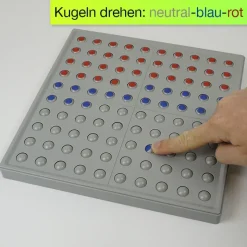 ABACO 100 tricolor rot-blau-grau, Zähl- und Rechenrahmen