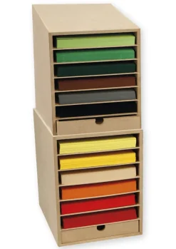 Ablagebox A4 mit 6 Fächer und 1 Schublade