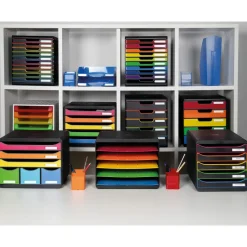 Ablagebox A4 "Regenbogen", Kunststoff mit 5 Fächer