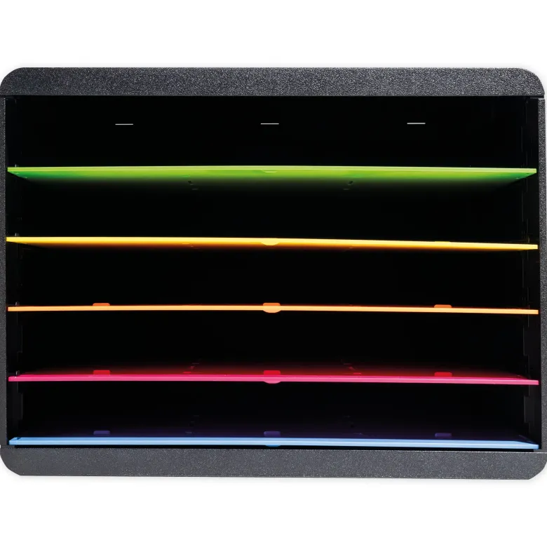 Ablagebox A4 "Regenbogen", Kunststoff mit 5 Fächer
