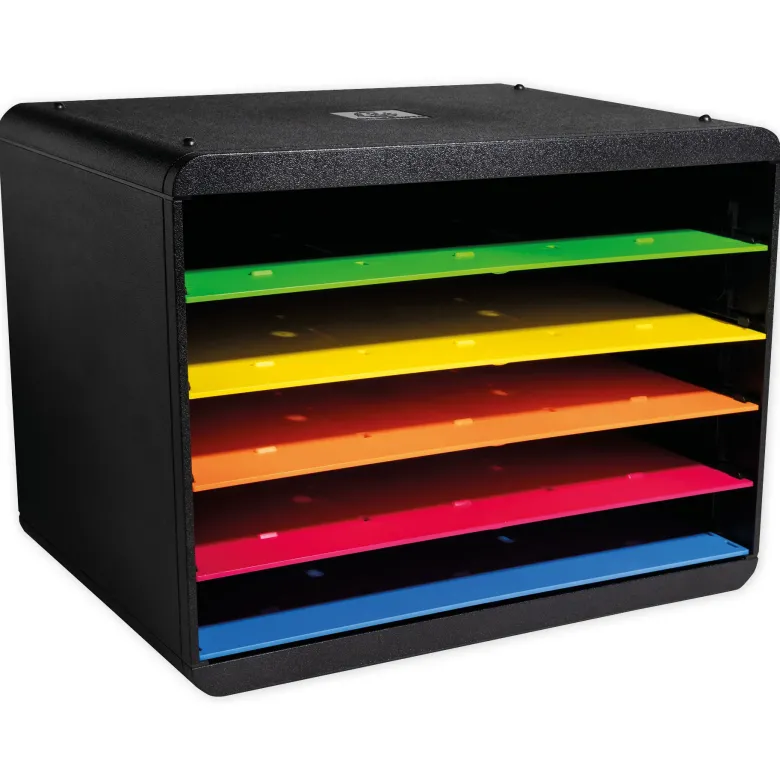 Ablagebox A4 "Regenbogen", Kunststoff mit 5 Fächer