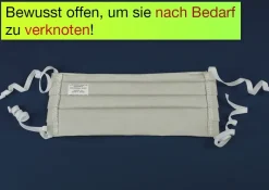 Alltags-Gesichts-Maske aus Baumwoll-Stoff „Flexigröße“