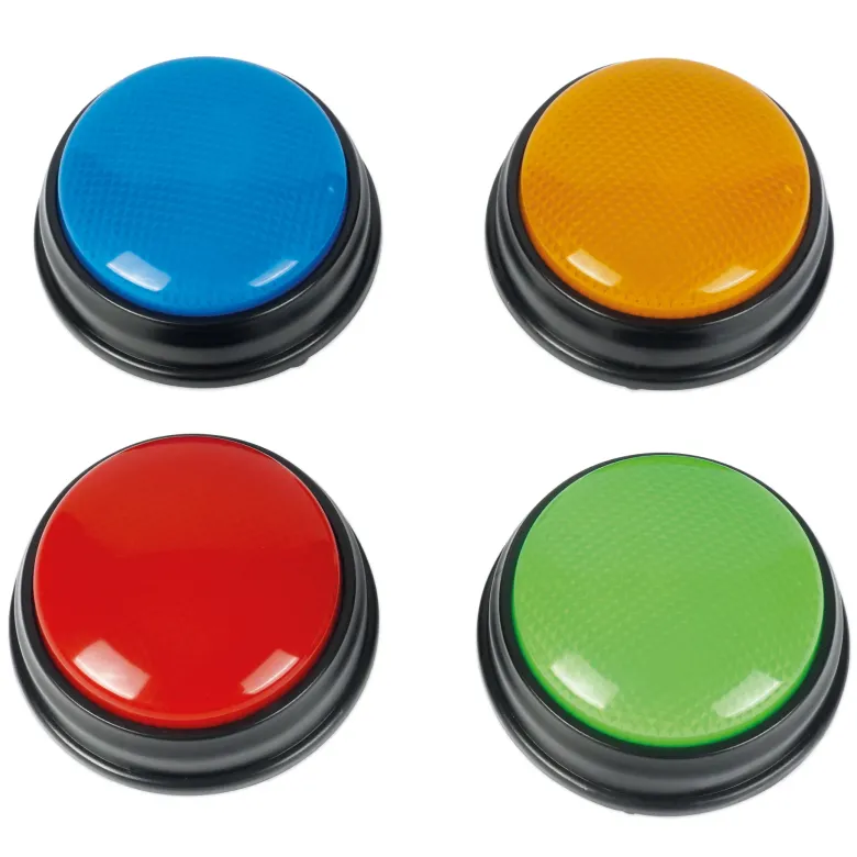 Antwort-Signale 4-tlg. (Buzzer), Licht & Tonsignale