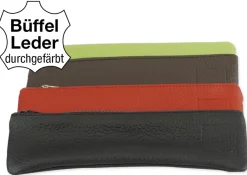 Aufspann-Stiftmäppchen aus Leder, für A5 und A4