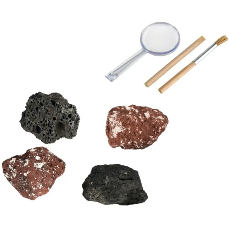 Ausgrabungs-Set "Vulkangestein", 8-tlg.