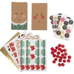 Bastelset "Adventskalender Rentier", 216-tlg.