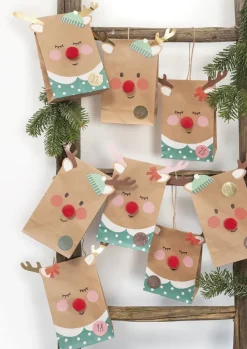 Bastelset "Adventskalender Rentier", 216-tlg.