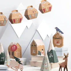 Bastelset "Adventskalender Village in the Snow", 113-tlg.