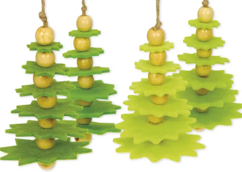 Bastel-Set Anhänger "Tannenbaum", 56-tlg.