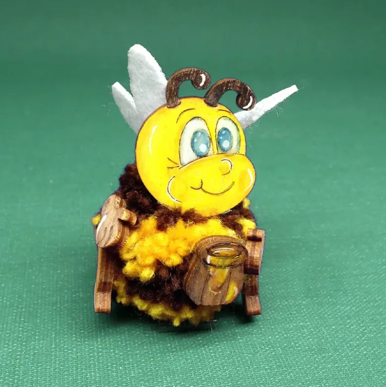 Bastelset "Pompon-Bienen", 10 Stück