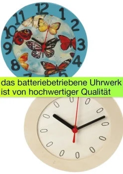 Bastelset "Uhr mit Holzrahmen"