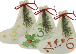 Baumwoll-Stiefel für Adventskalender, 24 Stück