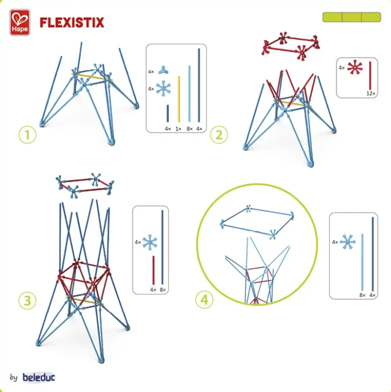 beleduc Gruppen-Set Flexistix XXL, 480-tlg.