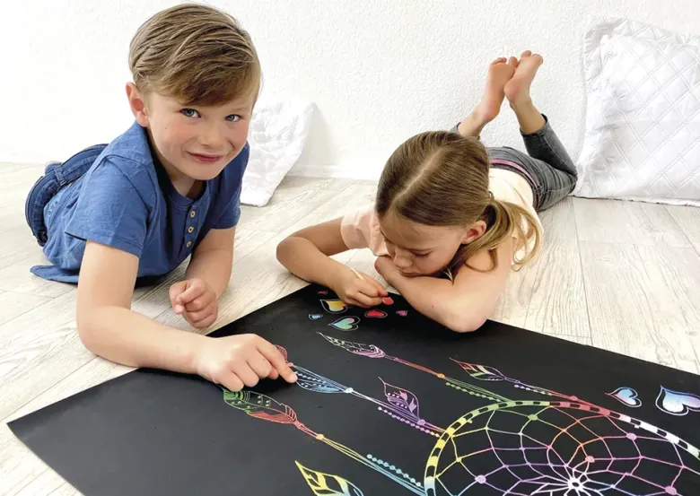 beleduc Kratzposter XL, 8 Stück