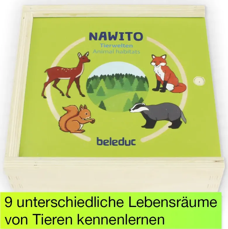 beleduc Puzzle-Set "Tierwelten - Lebensräume der Tiere", 45-tlg.