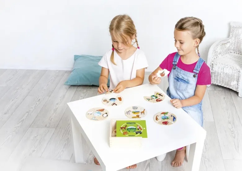 beleduc Puzzle-Set "Tierwelten - Lebensräume der Tiere", 45-tlg.