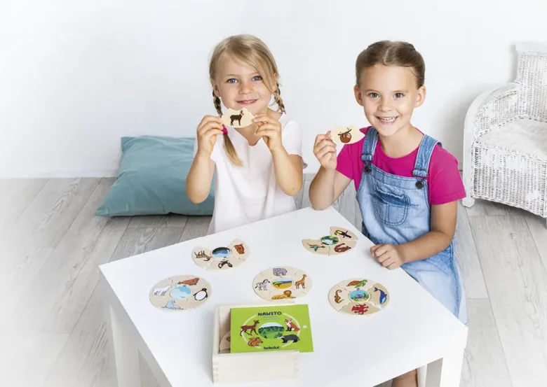 beleduc Puzzle-Set "Tierwelten - Lebensräume der Tiere", 45-tlg.