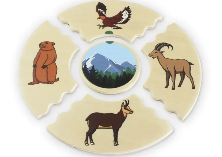 beleduc Puzzle-Set "Tierwelten - Lebensräume der Tiere", 45-tlg.