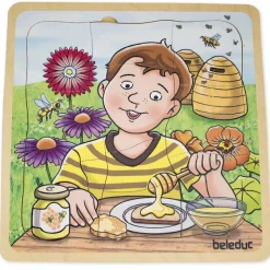 beleduc Schichten-Puzzle "Honig", 29-tlg.