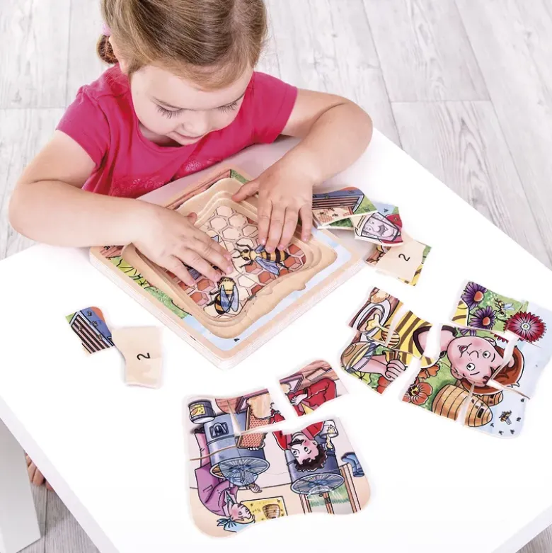 beleduc Schichten-Puzzle "Honig", 29-tlg.