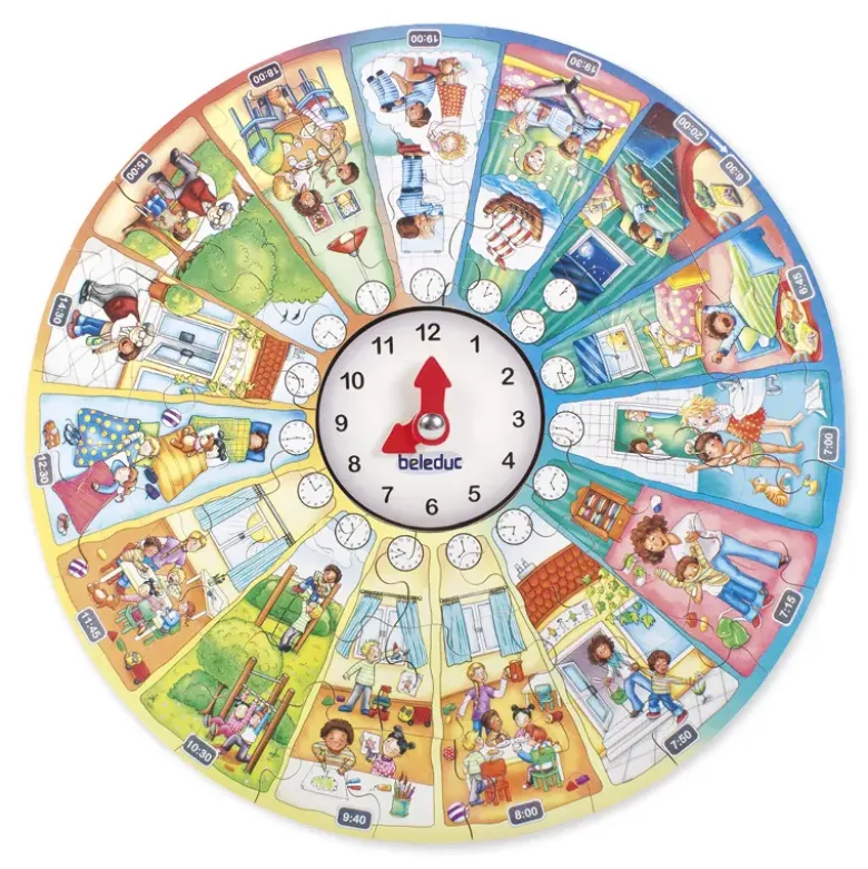 beleduc XXL-Lernpuzzle "Mein Tag", 51-tlg.