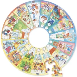 beleduc XXL-Lernpuzzle "Mein Tag", 51-tlg.