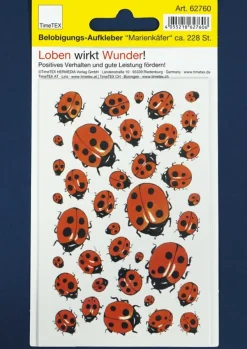 Belobigungs-Aufkleber "Marienkäfer", 228 Stück