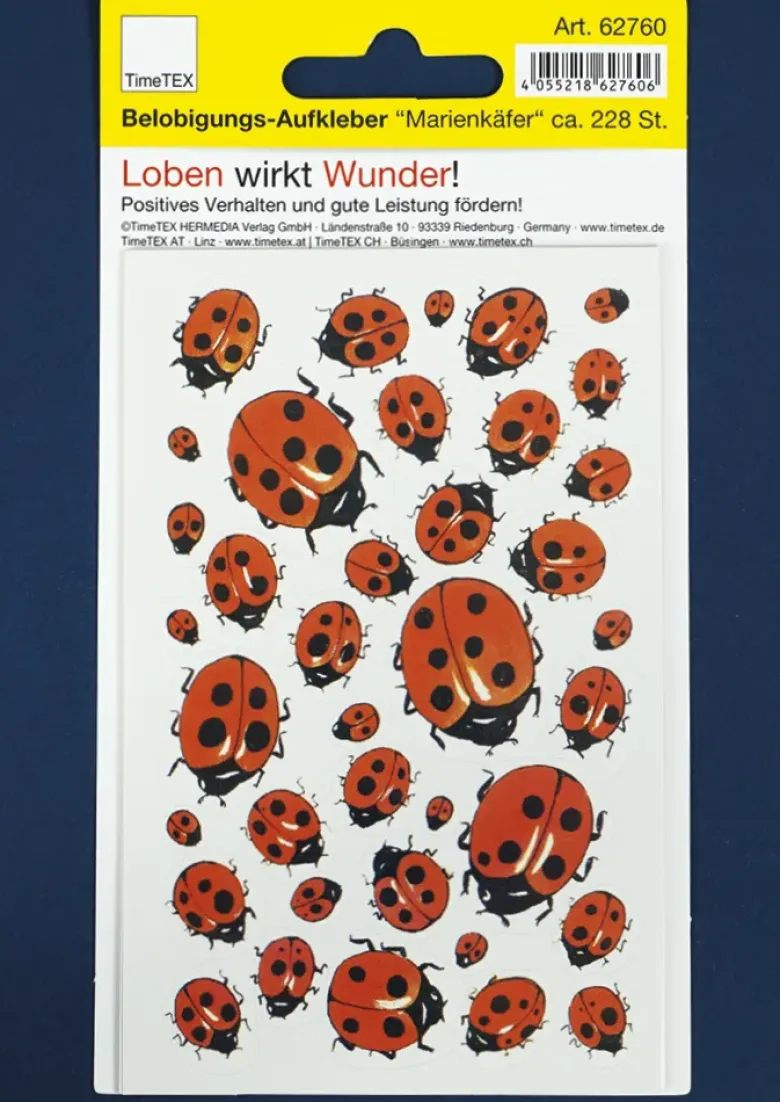Belobigungs-Aufkleber "Marienkäfer", 228 Stück