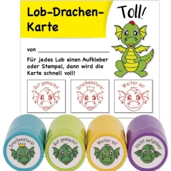 Belobigungs-Set "Drachen", 5-tlg.