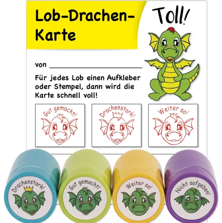 Belobigungs-Set "Drachen", 5-tlg.