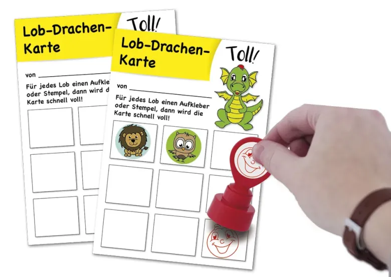 Belobigungs-Set "Drachen", 5-tlg.
