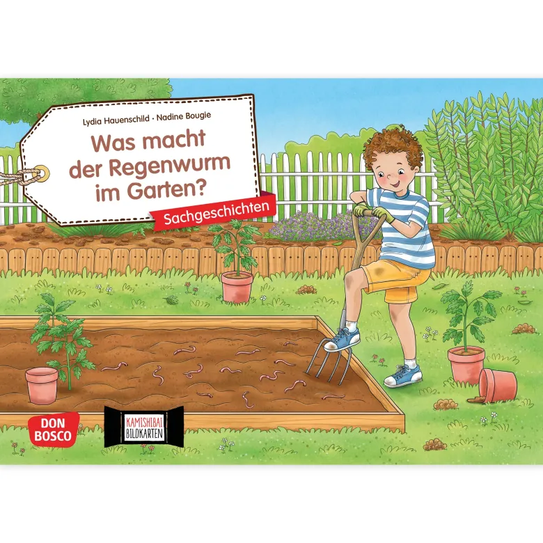 Bildergeschichten-Karten "Was macht der Regenwurm im Garten?", 12-tlg.