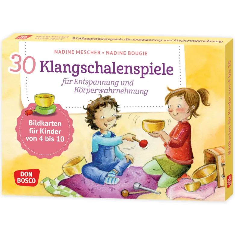Bildkarten "30 Klangschalenspiele für 4-10 Jahre", 30-tlg.