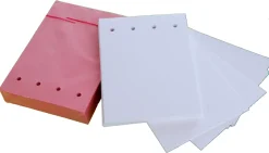 Blankokarten gelocht, weiß, 100 Stück