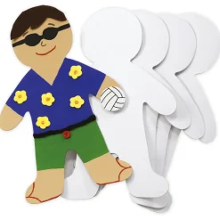 Blanko Papp-Figuren "Mensch", 24 Stück