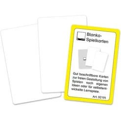 Blanko-Spielkarten im Etui, beidseitig weiß