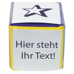 Blanko-Würfel mit Einstecktaschen 10 cm