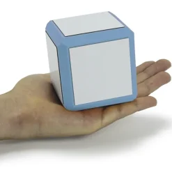 Blanko-Würfel mit weißen Flächen, 8 cm