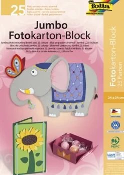 Block Fotokarton 24x34 cm, 25 Blatt