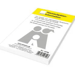 Block Hausaufgaben-Information A6, 50 Blatt mit Durchschlag