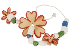Blumen aus Holz, klein, 20 Stück