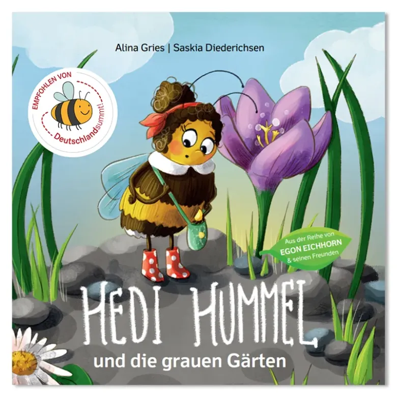Buch "Hedi Hummel und die grauen Gärten", 48 Seiten