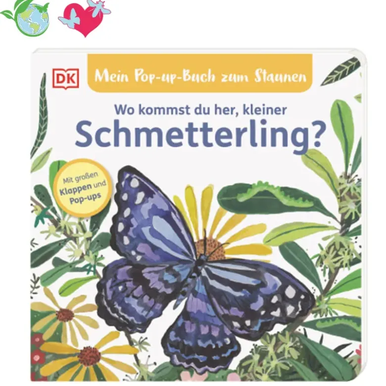 Buch "Wo kommst du her, kleiner Schmetterling? Mein Pop-up-Buch zum Staunen", 12 Seiten