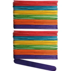 Bunte Holzspatel, 18x150 mm, 100 Stück
