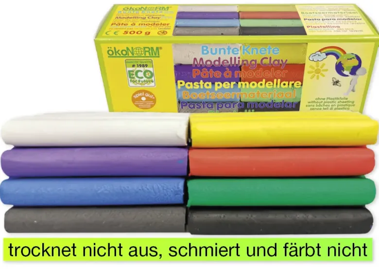 Bunte Knete, 500 g