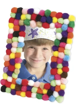 Buntes Pompons-Sortiment, 1.200-tlg.