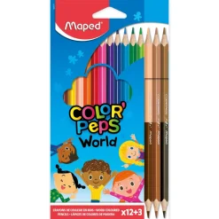Buntstifte COLOR'PEPS World, 15 Stück