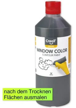 Creall Window Colour Kontur Blei/schwarz, 500 ml